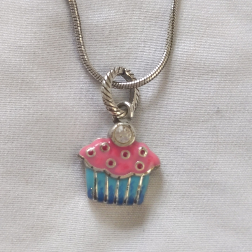 Brighton cupcake necklace